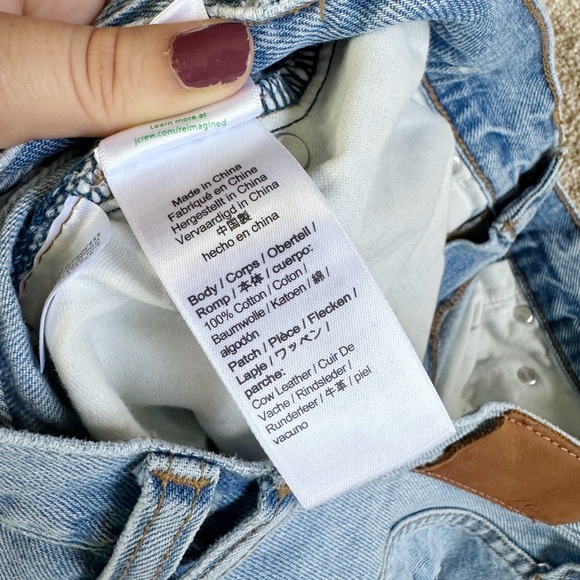 J. Crew Light Blue Slouchy Boyfriend Distressed Jeans Size 6/28 - Picture 3 of 4